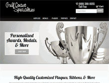Tablet Screenshot of gulfcoastspecialties.com